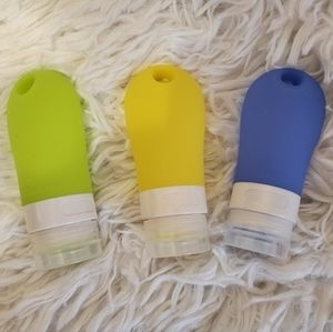 Squeezable silicone travel bottles (3)